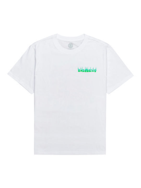 Element Crimino Icon Ανδρικό T-shirt Λευκό με Στάμπα