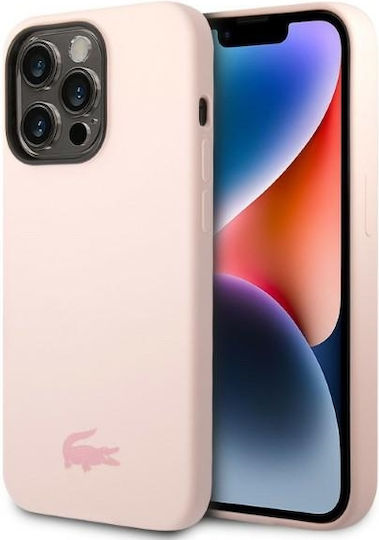 Lacoste Silicone Silicone Back Cover Σιλικόνης Light Pink (iPhone 14 Pro Max)