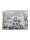 Dimcol Set Cearșafuri Single 160x240cm. Forest 312 Grey 3buc