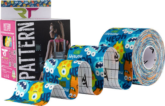 Rea Tape Pattern Ταινία Κινησιοθεραπείας 5cm x 5m Monster