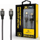 Cablexpert HDMI 2.1 Ultra High Speed 48Gbps 4K 120Hz HDR VRR Braided Cable HDMI male - HDMI male 3m Μαύρο