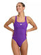 Arena Solid Athletic One-Piece Swimsuit Purple