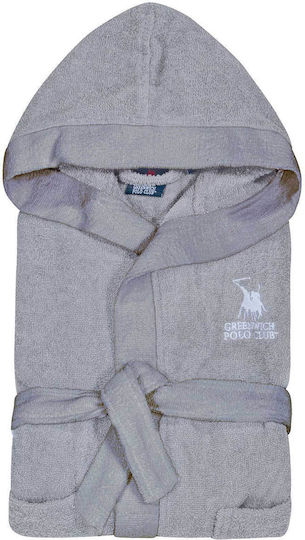 Greenwich Polo Club Kids Hooded Bathrobe 8616 Gray