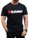 Element T-shirt Bărbătesc cu Mânecă Scurtă Negru