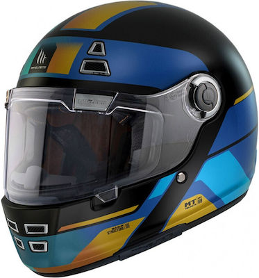 MT Jarama 68TH C7 Matt Blue Motorradhelm Volles Gesicht DOT / ECE 22.06 1400gr