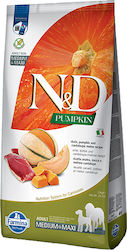 Farmina N&D Pumpkin Medium/Maxi 12kg Dry Food Grain-Free & Gluten-Free for Adult Medium & Large Breed Dogs with Duck