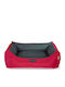 Fabotex Dreamaway Boston Καναπές Κρεβάτι Σκύλου Γκρι Κόκκινο 65x50εκ.