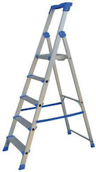 Pankoskal Ladder Aluminum with 4+1 Steps 200cm