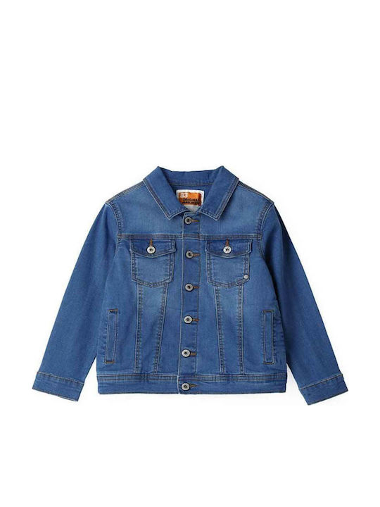 Kids' Denim Jacket Short Blue