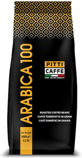 Pitti Caffe Καφές Espresso Μονοποικιλιακός Arabica σε Κόκκους 1kg