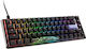 Ducky One 3 SF Gaming Mechanische Tastatur 65% mit Cherry MX Blau Schaltern und RGB-Beleuchtung Black / White