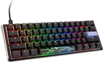 Ducky One 3 Mini Gaming Μηχανικό Πληκτρολόγιο 60% με Cherry MX Black διακόπτες και RGB φωτισμό (Αγγλικό US) Black / White