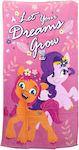 Hasbro My Little Pony Παιδική Πετσέτα Θαλάσσης Μωβ 140x70εκ.