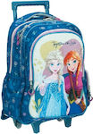 Gim Frozen School Bag Trolley Elementary, Elementary in Light Blue color