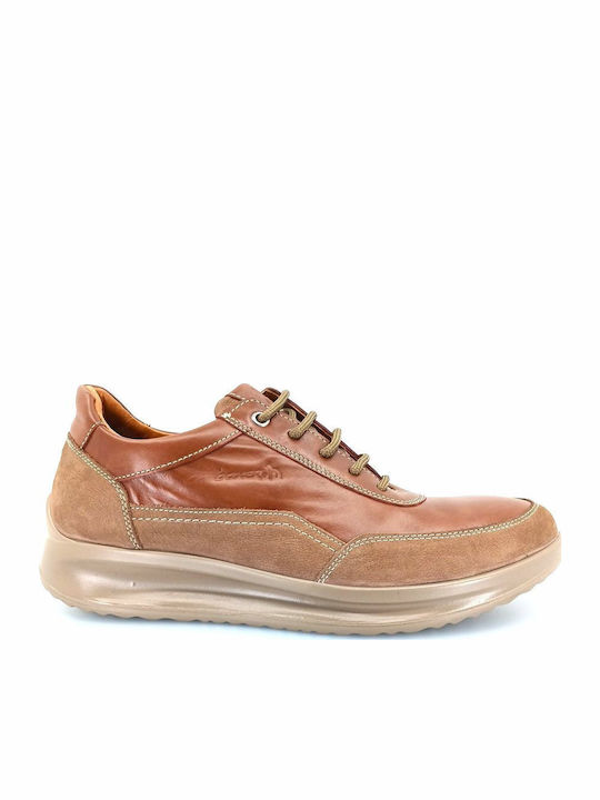 Boxer Leder Herren Freizeitschuhe Tabac Braun
