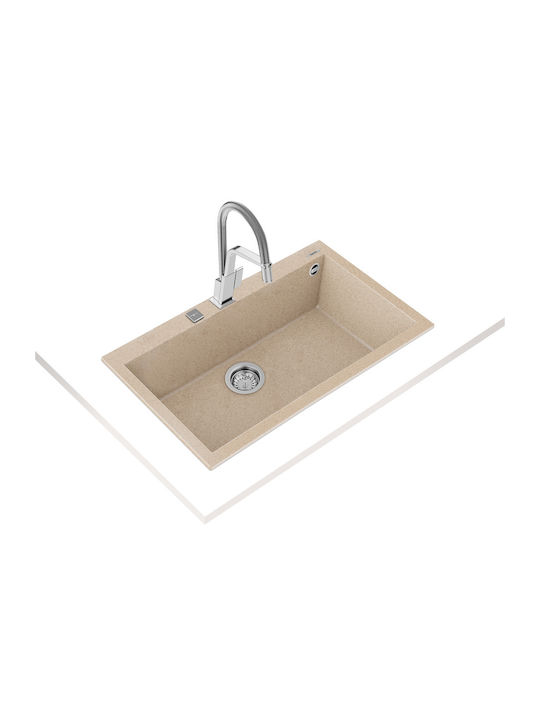 Teka Forsquare 72.40 TG 115230002 Drop-In Sink Synthetic Granite W79xD50cm Avena