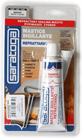 Saratoga Refrattario Sealant Silicone High Temperature White 50ml
