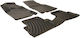 Wöller Set of Front and Rear Mats 4pcs Tray Type for Seat Toledo Skoda Rapid 2013+ Black