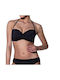 Bluepoint Underwire Bikini Bra with Detachable Straps Black