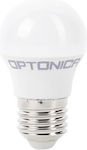 Optonica Λάμπα LED για Ντουί E27 και Σχήμα G45 Ψυχρό Λευκό 450lm