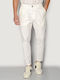 Trousers Chino Elastic White