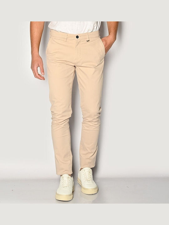 Brokers Jeans Trousers Chino Elastic Beige