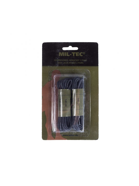 Mil-Tec Shoelaces Black 2pcs 140cm
