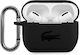 Lacoste Калъф с кука в Черен цвят за Apple AirPods Pro