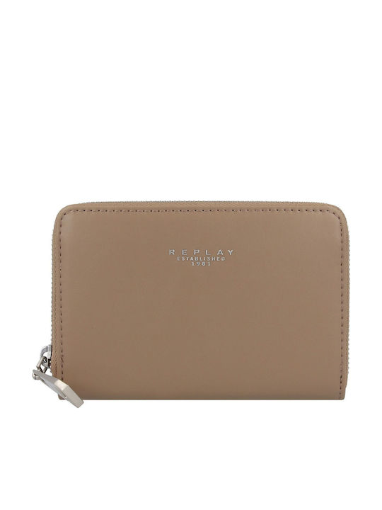 Groß Damen Geldbörse Klassisch Beige