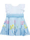 Rochie pentru Copii Fără mâneci Floral Albastru deschis