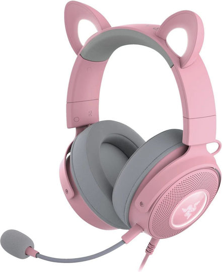 Razer Kitty V2 Pro Надушници Геймърски слушалки с връзка USB Кварц