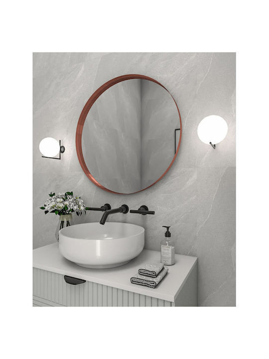 Καθρέπτης Project Mirrors Iron Circle Slim Στρογγυλός Φ70 - White