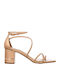 Penny297 Sandalen mit Strass Pink Gold