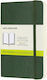 Moleskine Тетрадка с Бели Страници и Ластик Зелен