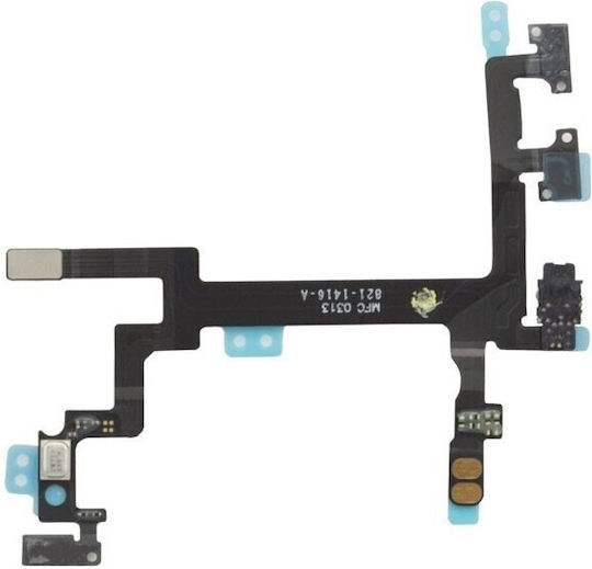 Flex Cable with Volume Keys in Black colour for iPhone SE