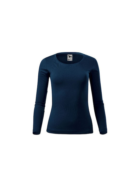 Malfini Women's Long Sleeve Promotional Blouse Navy Blue