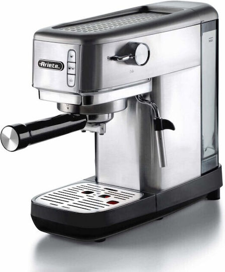 Ariete 1380/10 Μηχανή Espresso 1300W Πίεσης 15bar Ασημί 00M138010AR0