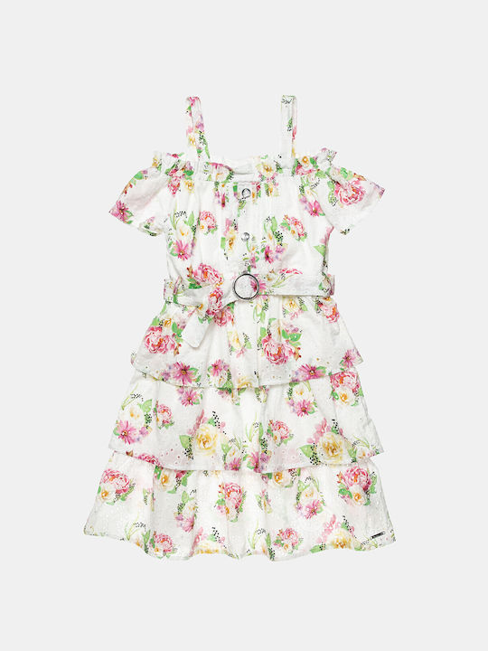 Alouette Παιδικό Φόρεμα Floral Αμάνικο Πολύχρωμο