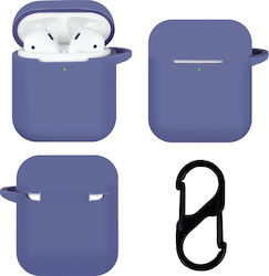 TerraTec AirBox Hülle Silikon mit Haken in Marineblau Farbe für Apple AirPods 1 / AirPods 2
