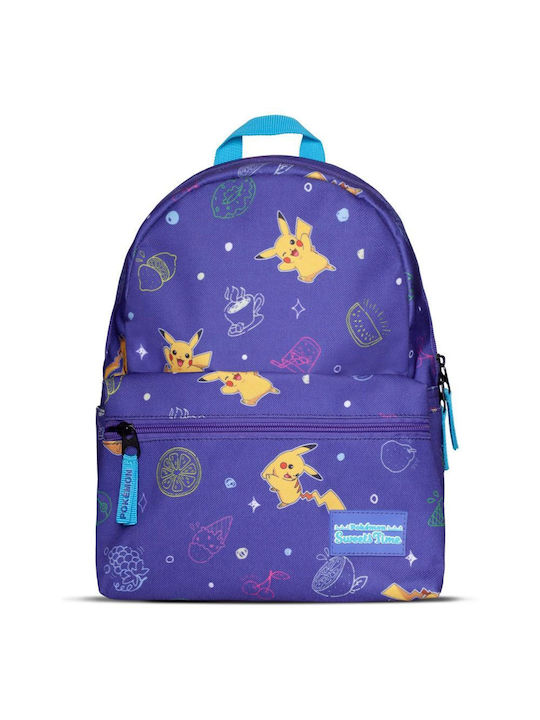 Difuzed Pokemon Colorful Pikachu School Bag Backpack Kindergarten Purple