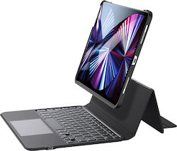 ESR Klappdeckel Silikon mit Tastatur Englisch US Schwarz (iPad Air / iPad Air 2020/2022 / iPad Pro 2018 11" / iPad Pro 2020 11" / iPad Pro 2021 11" / iPad Pro 2022 11'') 193418