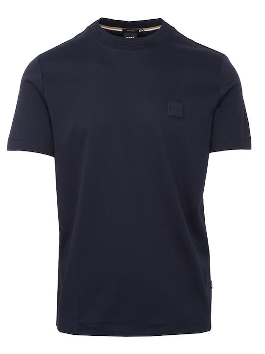 Hugo Boss Ανδρικό T-shirt Navy Μπλε Μονόχρωμο