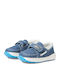 Pantofi copii din material textil cu velcro Albastru Tess Tye Dye