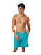 Minerva Men's Summer Pajama Bermuda Light Blue