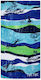 Tuc Tuc Diving Adventures Παιδική Πετσέτα Θαλάσσης Μπλε 150x77εκ.