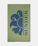 Sundek T3S090 Beach Towel Green 172x102cm