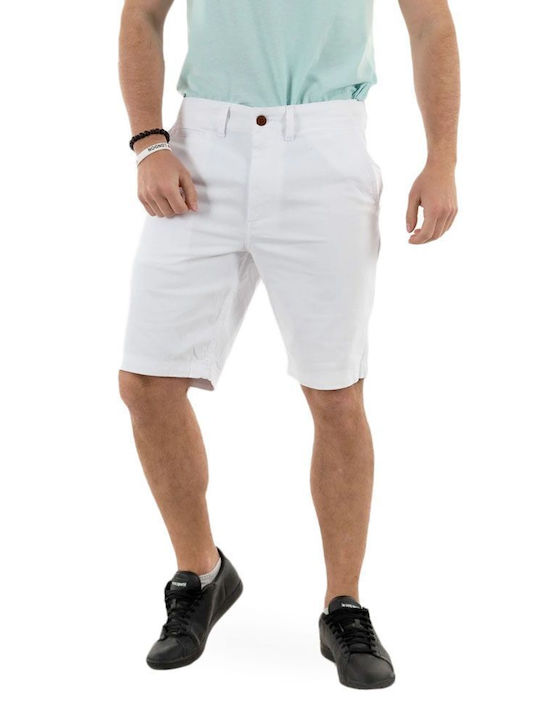 Superdry Ovin Vintage International Șort pentru Bărbați Chino Albă Superdry Ovin Vintage International Șort pentru Bărbați Chino Albă