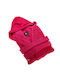Admiral Kids Hooded Bathrobe Fuchsia