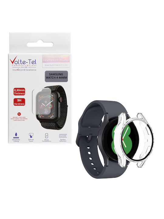 Volte-Tel Full Face Tempered Glass για το Galaxy Watch 4 44mm 1τμχ 8325878