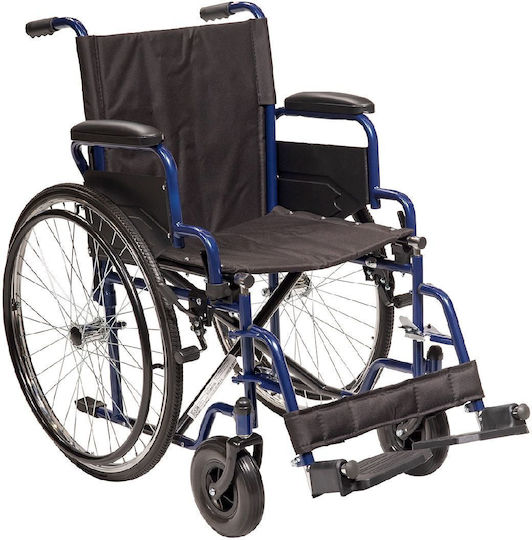 Mobiak Gemini 24’ Scaun cu rotile 24" Pliabil Tip simplu Scaun cu rotile Scaun cu rotile 46cm 0811300Β Albastru